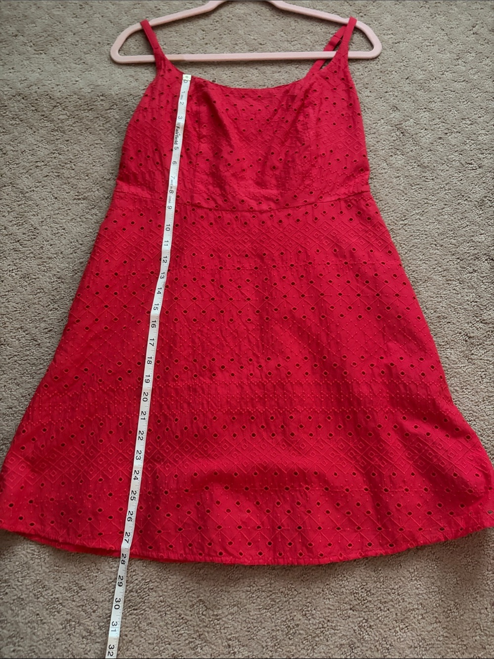 Coral/Red Sleeveless Dress